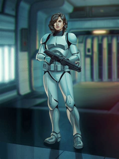 star wars female clone trooper